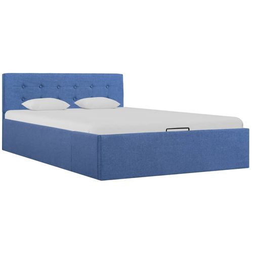 Hidraulični okvir za krevet od tkanine plavi 120 x 200 cm slika 19