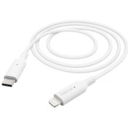 Hama kabl USB-C na Lightning, 1m, beli, 480 Mbit/s slika 1