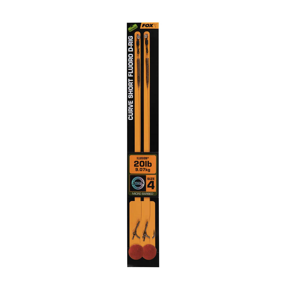 CCR185 Fox Edges Curve Short Fluoro D-Rig 6 - 20lb Illusion x 2 slika 1