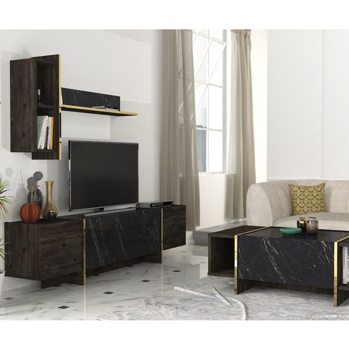 Veyron Set 1 Black
Gold Living Room Furniture Set slika 4