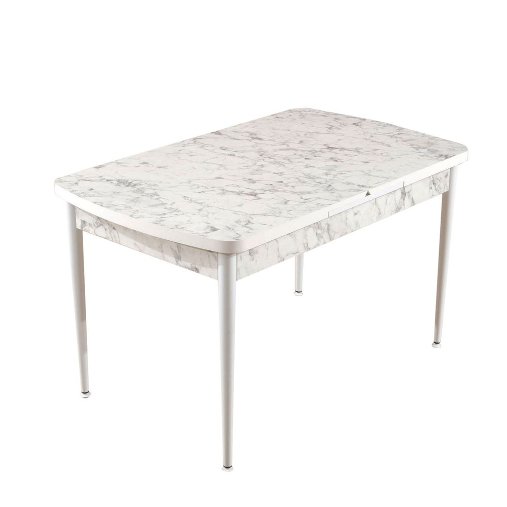 Produživi Sto za Jelo Trend Carrara Bijeli/Sivi slika 5