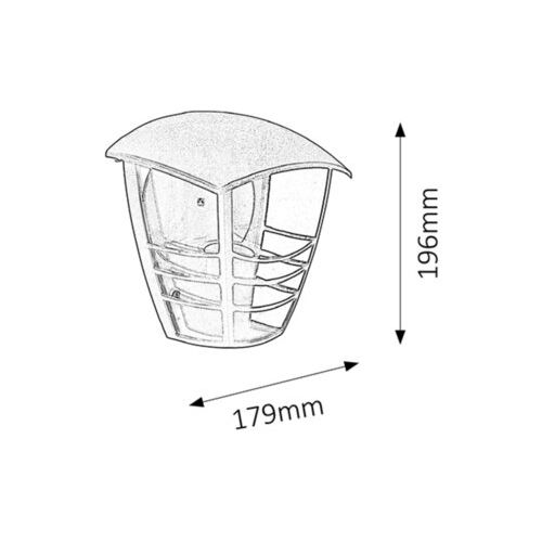 Rabalux Marseille spoljna zidna lampa E27 60W IP44 Spoljna rasveta slika 2