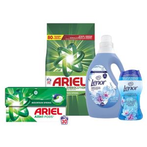 Ariel & Lenor Mountain Spring Set za pranje veša