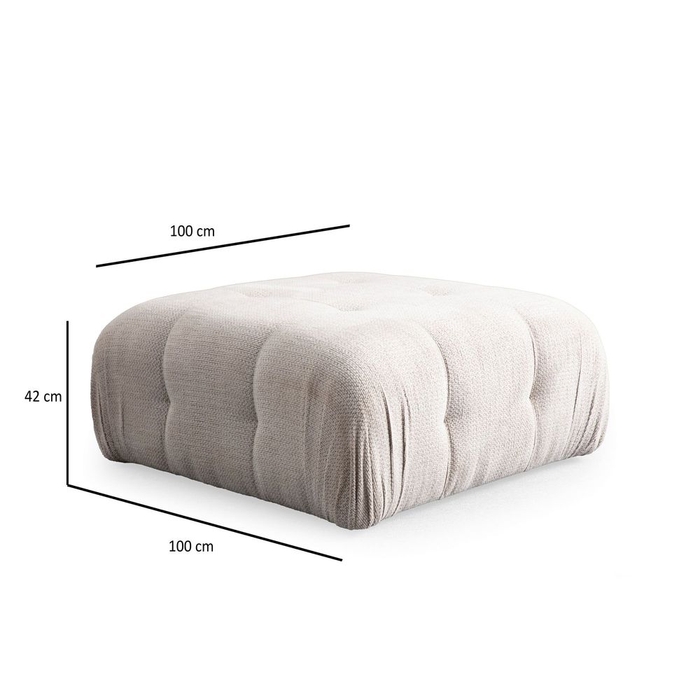 Amaris Trosetna Sofa sa Pouffom - Bež slika 13