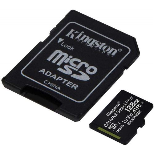 KINGSTON Memorijska kartica A1 MicroSDXC 128GB 100R class 10 SDCS2/128GB + adapter slika 2