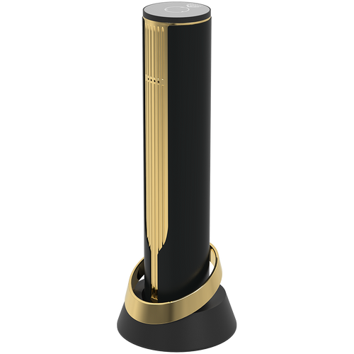 Prestigio Maggiore, smart wine opener, 100% automatic, opens up to 70 bottles without recharging, foil cutter included, premium design, 480mAh battery, Dimensions D 48*H228mm, black + gold color. slika 2