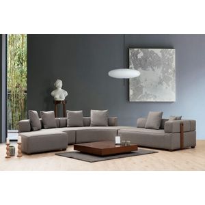 Atelier Del Sofa Kutna garnitura GONDOL-4, siva, Gondol-4 (CHL SOL-CHLSAĞ-3R) - Grey