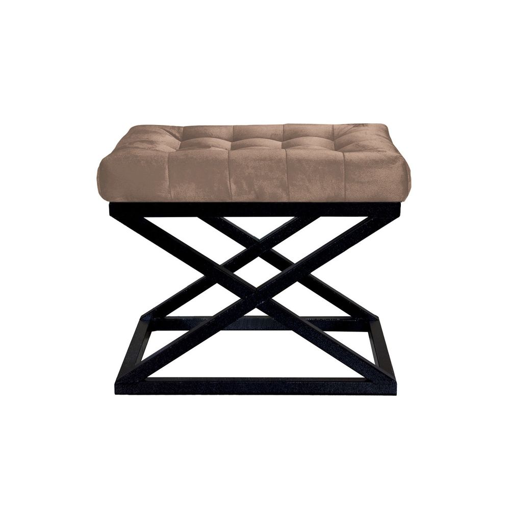 Capraz - Pouffe u crnoj i smeđoj boji, model v2 slika 1