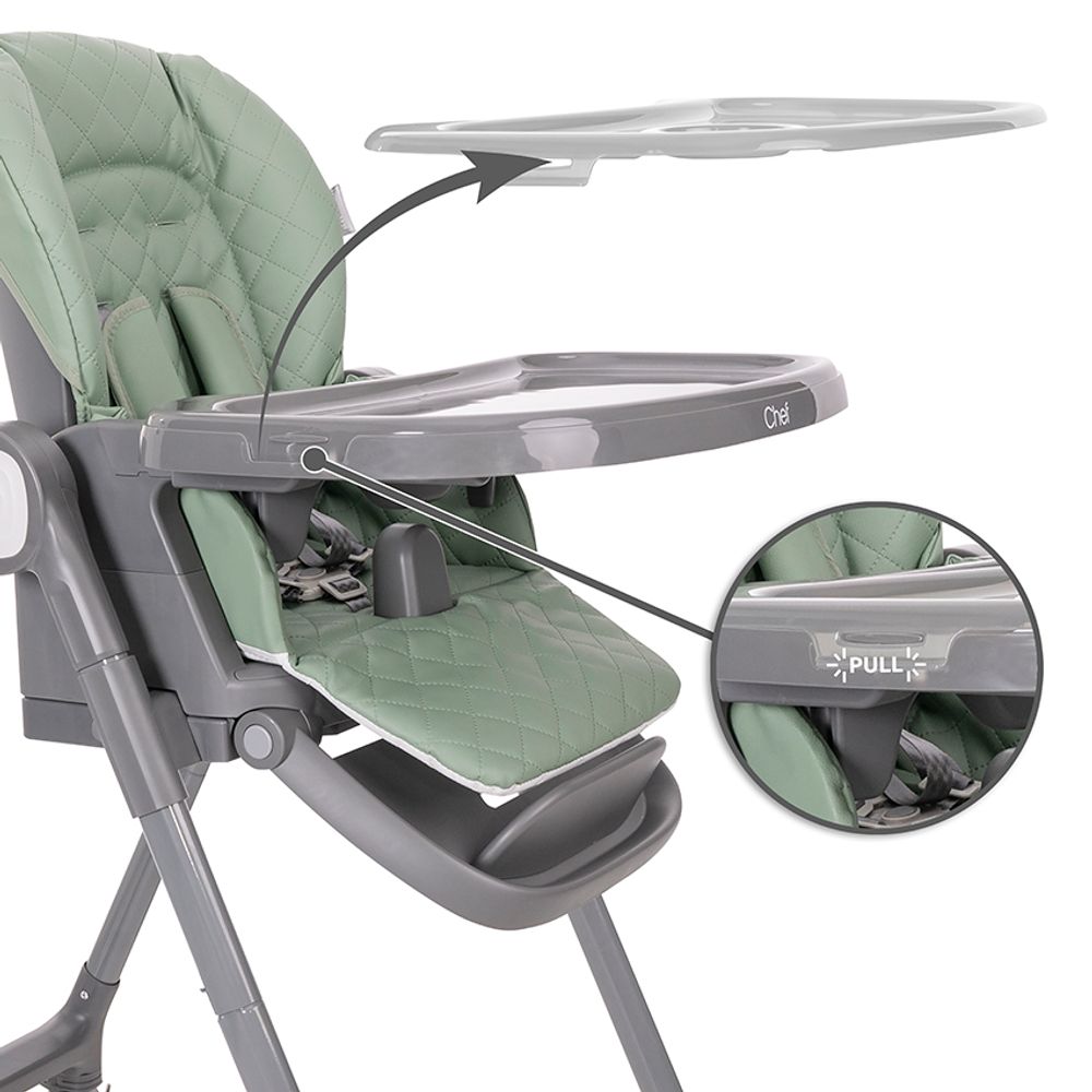 Lorelli Hranilica Chef 3U1, Grey Leather + POKLON Siperak i zdjelica za bebe slika 12
