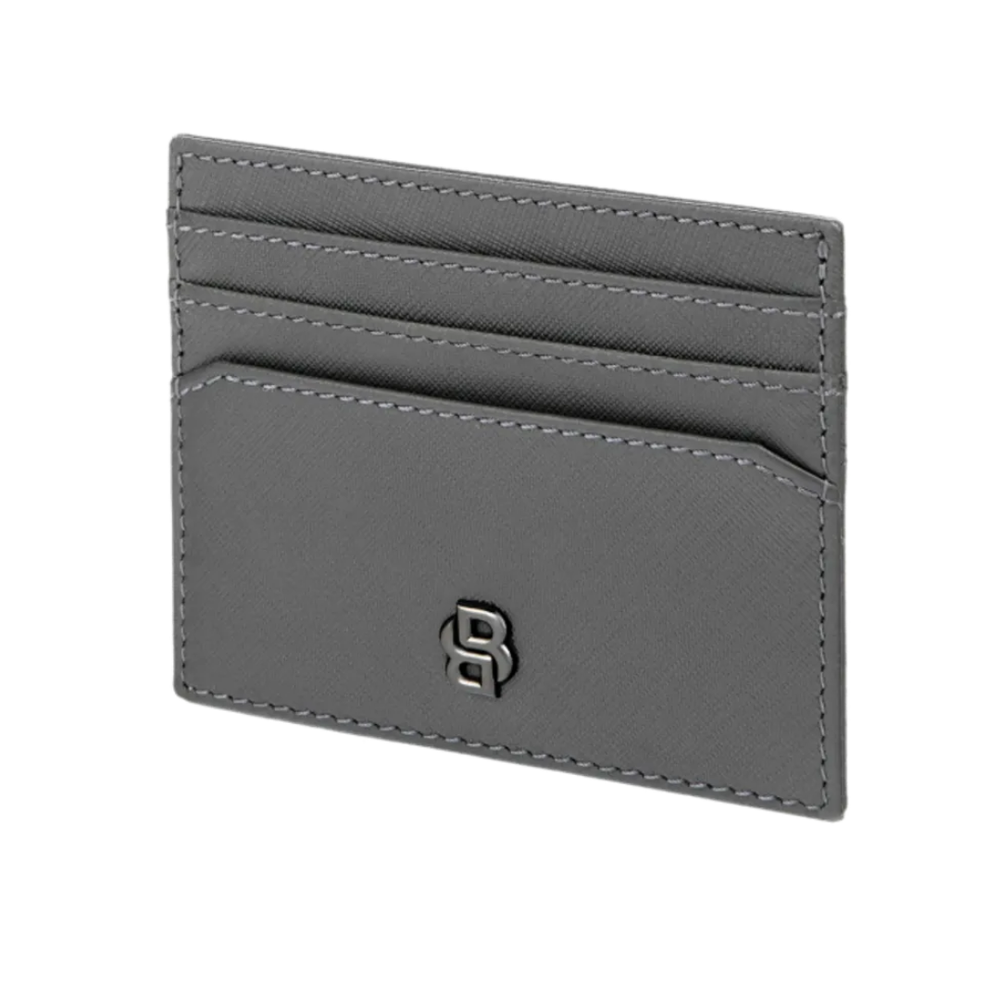 Hugo Boss Držač kartica Double B Saffiano HLC526H siva slika 3