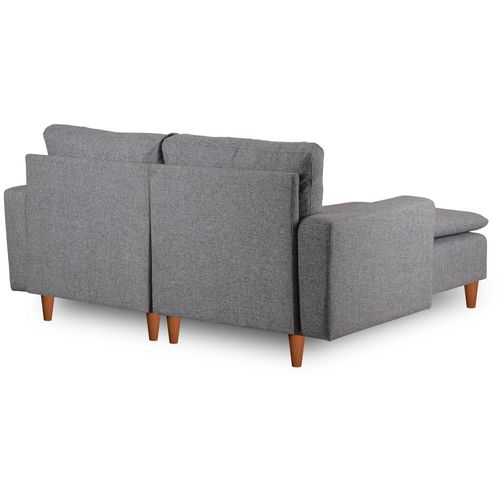 Atelier Del Sofa Kutna garnitura, Svijetlo siva, Lungo Mini - Light Grey slika 5