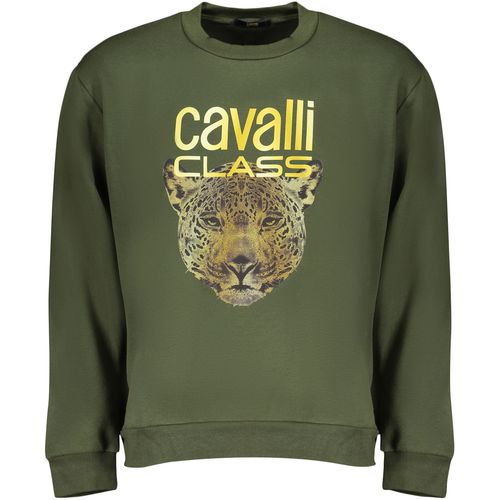 CAVALLI CLASS GREEN MEN'S ZIPLESS SWEATSHIRT slika 1
