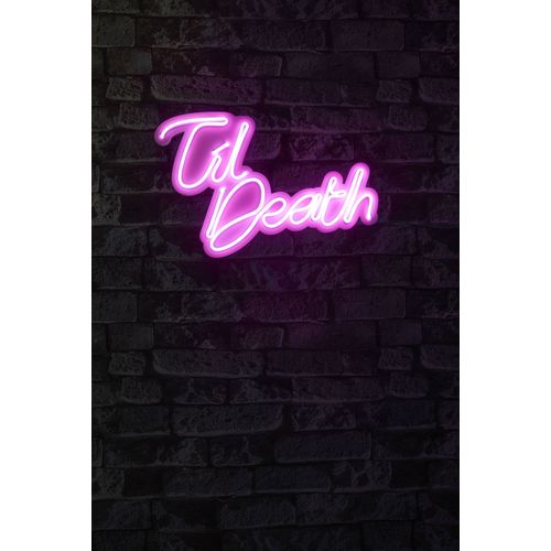 Wallity Ukrasna plastična LED rasvjeta, Til Death - Pink slika 2