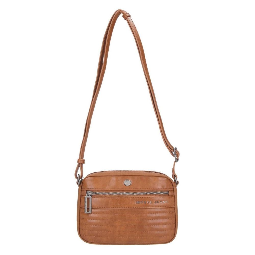 Pepe Jeans torba na rame 21 cm ženska, biker 7155542, braon slika 6