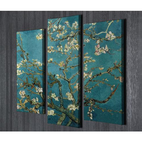 UC96 Multicolor Decorative Canvas Painting (3 Pieces) slika 1