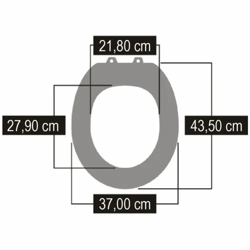 Daska za WC šolju, medijapan, plava, p2 slika 2