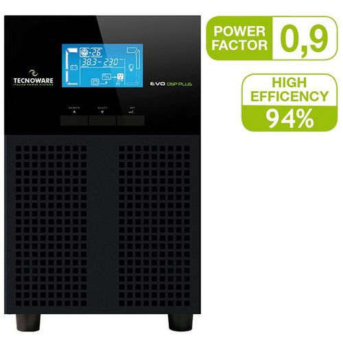 UPS EVO DSP PLUS 2,400 VA/2160W On Line Technology (VFI), Efficiency 94%, Input/Output 230/230Vac 50/60Hz, IEC Output Sockets slika 3