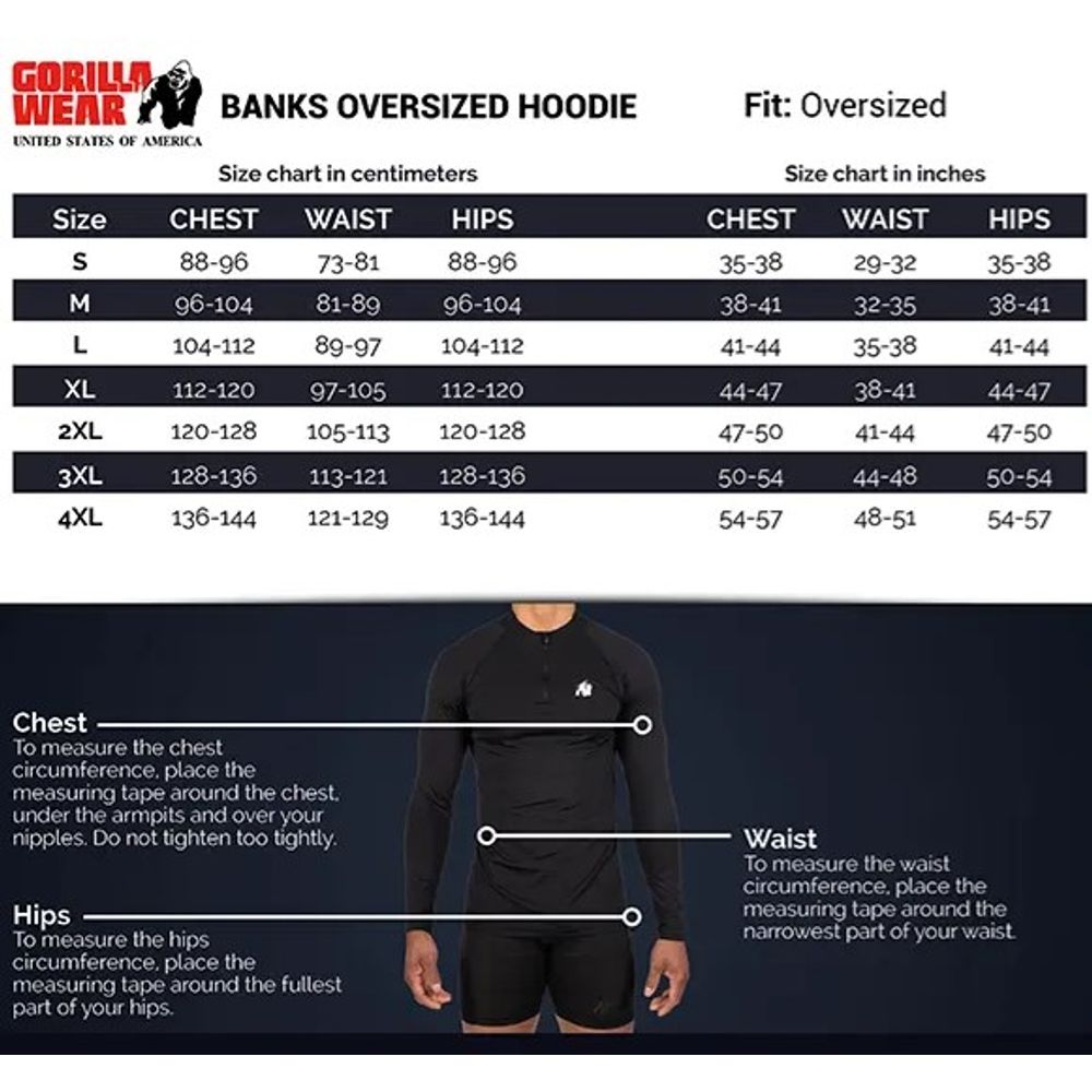 Gorilla Wear BANKS Oversized Duks, Crno/Žuti slika 5