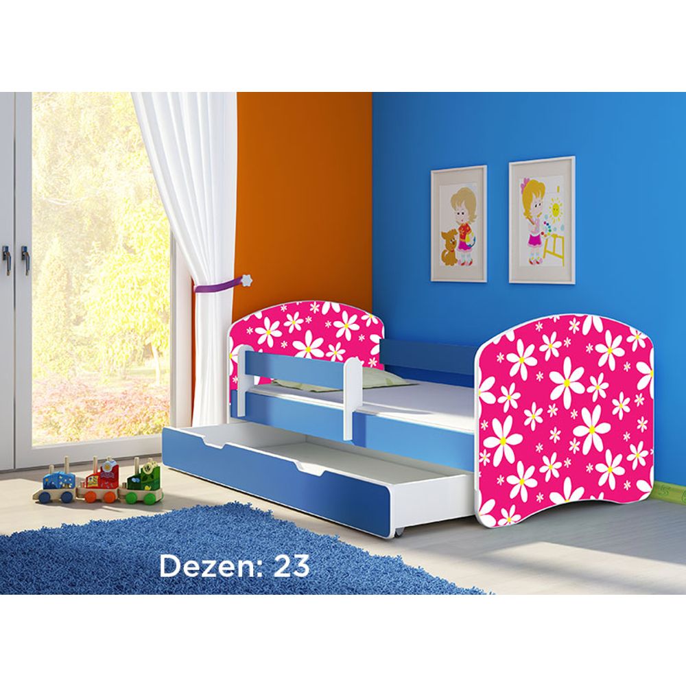 ACMA Dječiji krevet Acma II sa ladicom Blue - 160x80cm - Dezen 23 slika 2