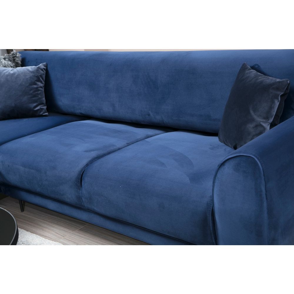 Image Corner Left (Chl-3R) - Tamnoplavi Ugaoni Sofa-Krevet slika 7