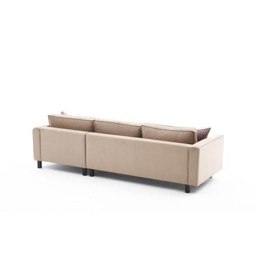 Atelier Del Sofa Kutna garnitura, Krem, Kale Velvet Right - Cream slika 8