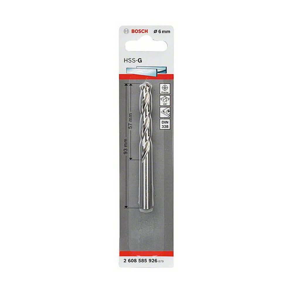 BOSCH Burgija HSS-G 6.0 mm slika 2