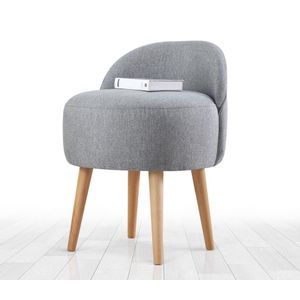 Corvile - Grey Grey Pouffe