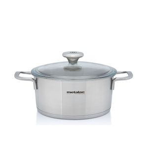 Metalac šerpa plitka 20/2.60l inox Konix santino sa poklopcem