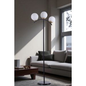 Opviq Podna lampa 886, bijela, crna