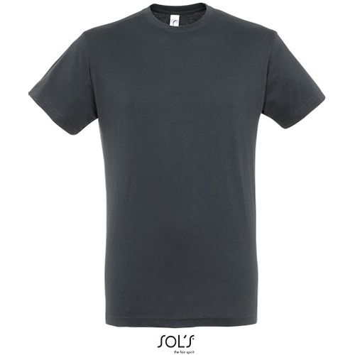 REGENT unisex majica sa kratkim rukavima - Tamno siva, XL  slika 5