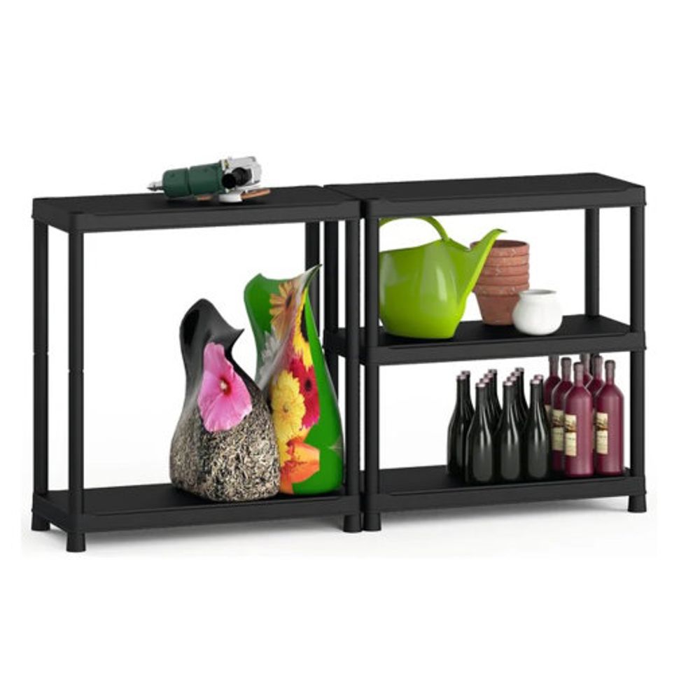Keter Polica 275kg/5 crna PVC PLUS SHELF KIS slika 1