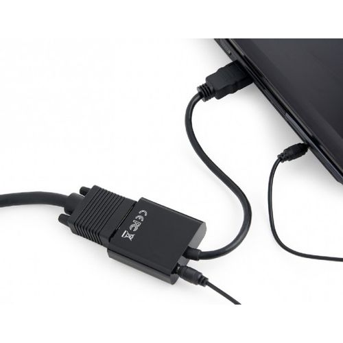 A-HDMI-VGA-06 ** Gembird  HDMI to VGA + AUDIO adapter cable, single port (alt A-HDMI-VGA-03, 439) slika 1