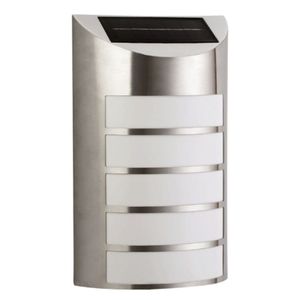 22535 SOLARNA SVJETILJKA ZIDNA LED 6000K PUNJIVA STEEL SREBRNA VANJSKA