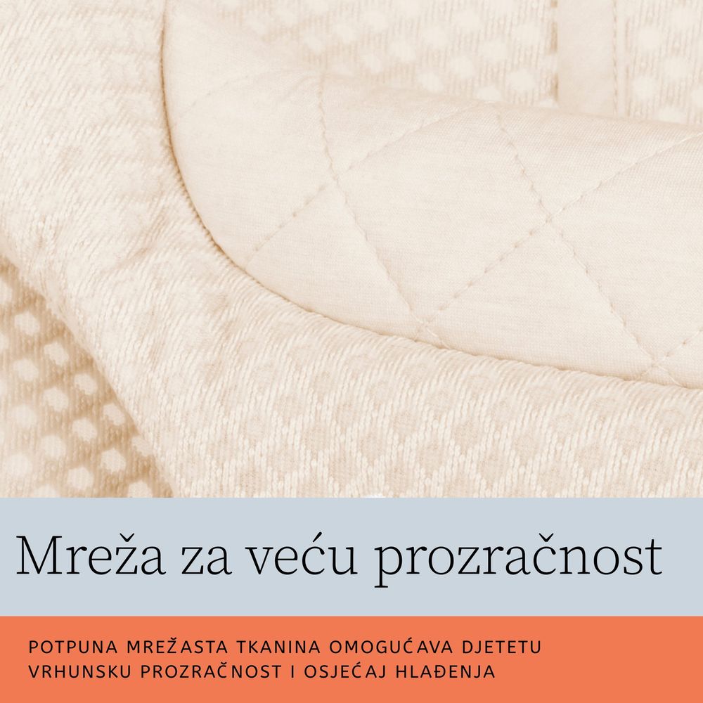 Ergobaby ležaljka Evolve 3u1 Mesh - Sage Green + POKLON luk s igračkama  slika 7