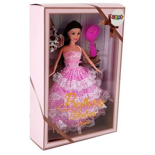 Lutka princeza, 28cm, roza haljina za bal slika 3