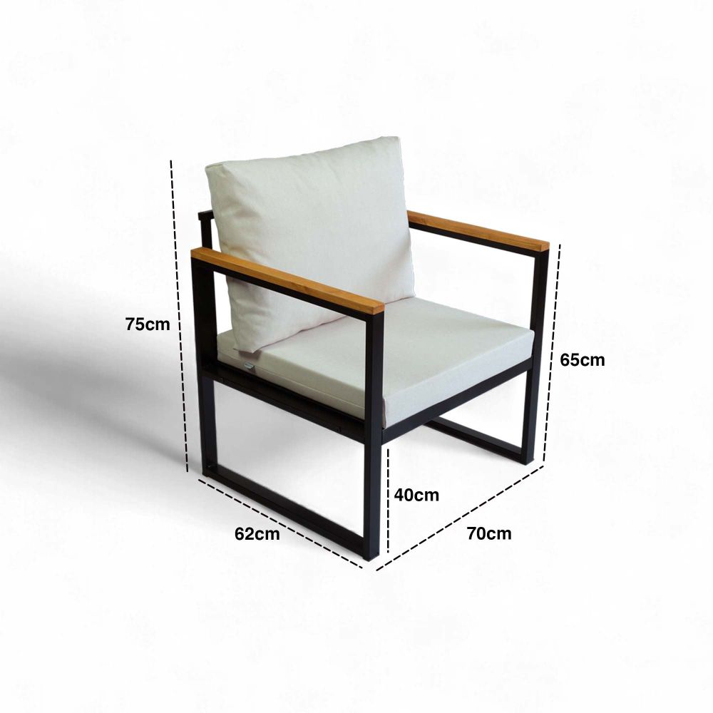 Bežna Sofa za Vrt sa Jednim Mjestom CPT5541-80 slika 5