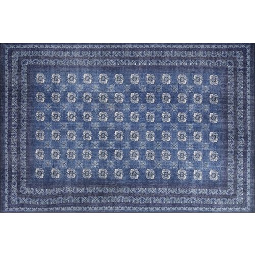 Conceptum Hypnose Blues Chenille - Tamnoplavi AL 277 Višebojni Tepih (140 x 190) slika 2