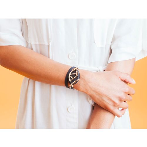 Bellabeat Gray Wave Active Bracelet - Yellow Gold slika 2