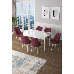 Proširivi set trpezarijskog stola i stolica (7 komada) Zen