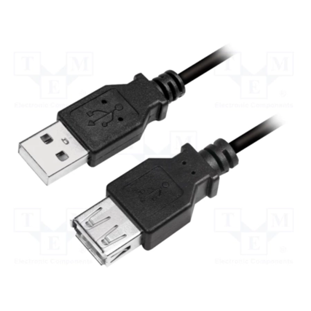 LogiLink USB Cable Extension 3m CU0011B Black slika 1
