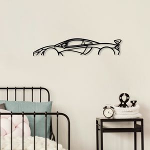 Mclaren P1 Silhouette Black Decorative Metal Wall Accessory