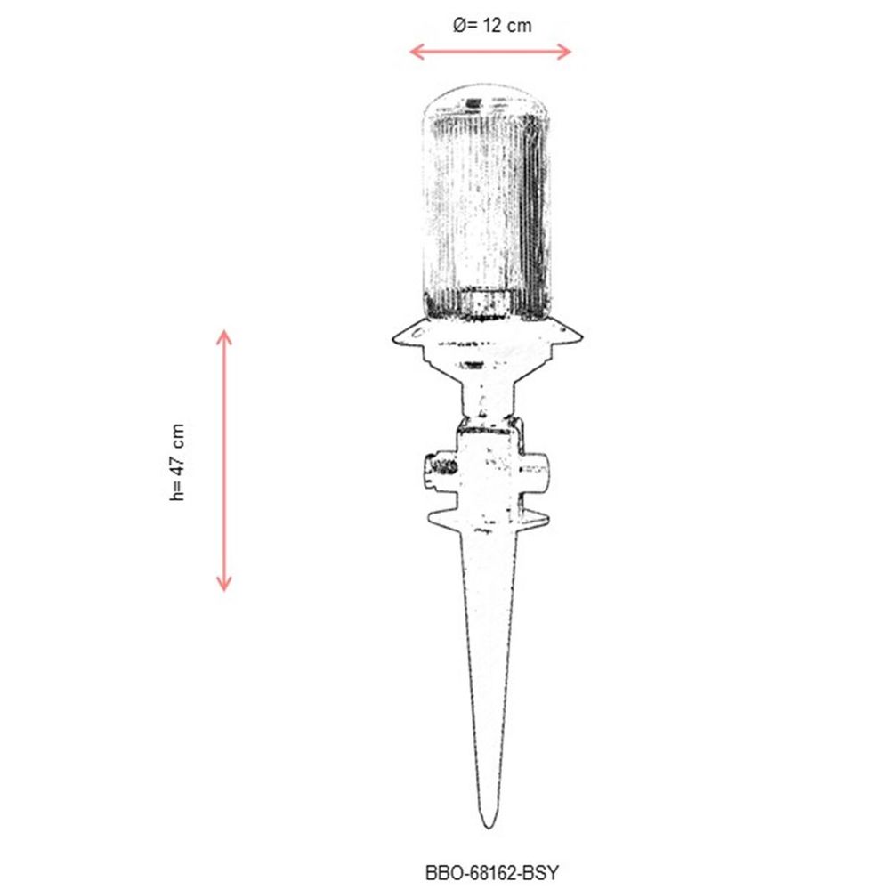 BBO-68162-BSY Crna Spoljna Zidna Lampa slika 3