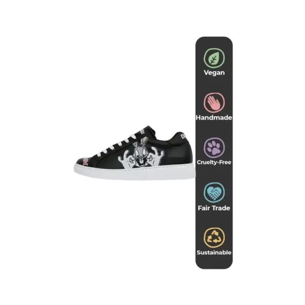 DOGO Ženske patike Ace Sneakers Whats Up Doc? Bugs Bunny Crne slika 4