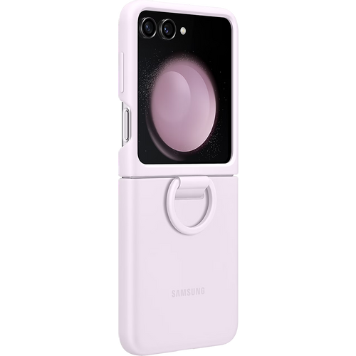 Samsung Galaxy Z Flip5 Silicone Cover with Ring Lavender slika 2