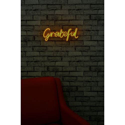 Wallity Ukrasna plastična LED rasvjeta, Grateful - Yellow slika 3