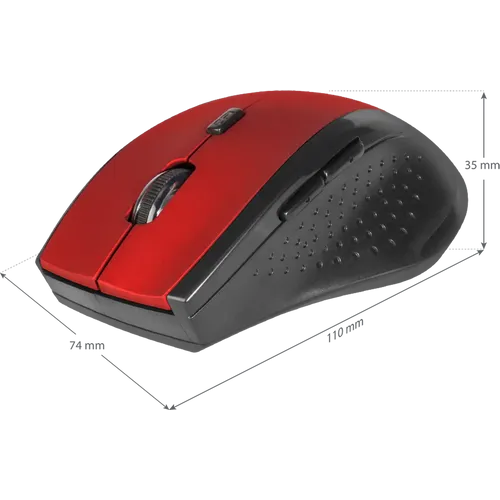 Bežični miš Defender Accura MM-365 6D crveni slika 3
