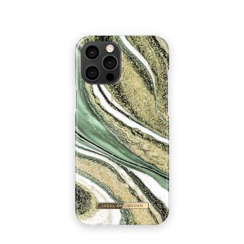 iDeal of Sweden Maskica - iPhone 12 Pro Max - Cosmic Green Swirl slika 1