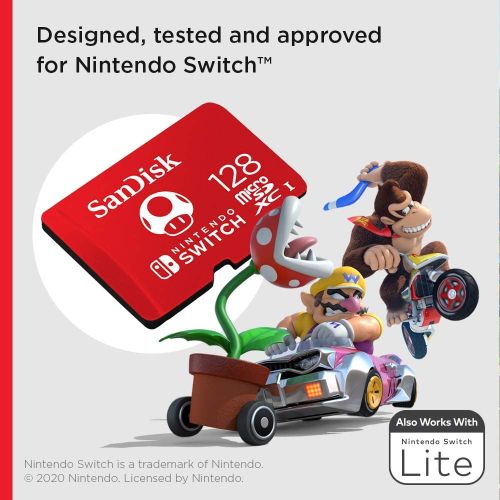 SanDisk microSDXC kartica za Nintendo Switch, 128GB, do 100MB/s čitanje, 60MB/s pisanje, U3, C10, A1, UHS-1 slika 6