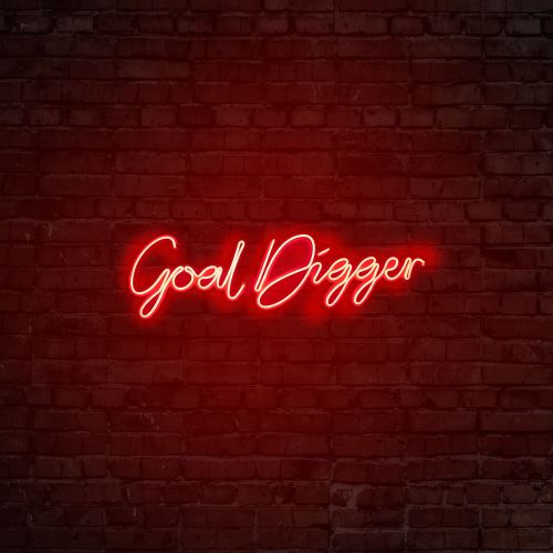 Wallity Ukrasna plastična LED rasvjeta, Goal Digger - Red slika 3