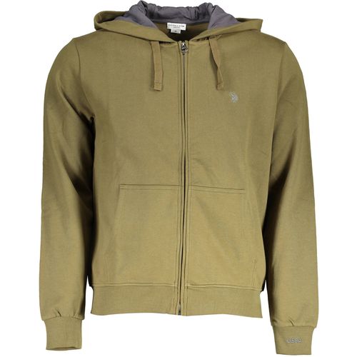 US POLO GREEN MEN'S SWEATSHIRT WITH ZIP slika 1